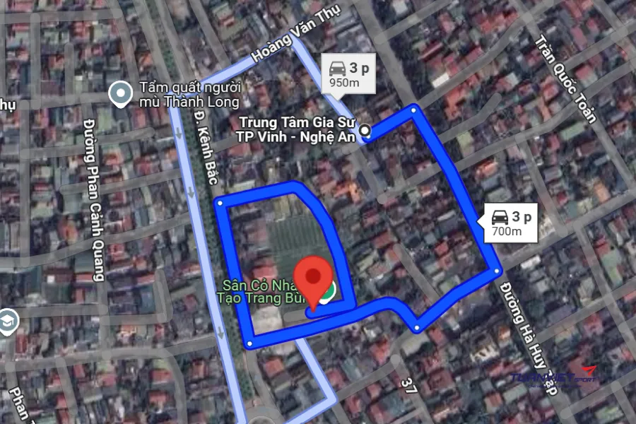 Ảnh vệ tinh Sân Pickleball Trang Bùi