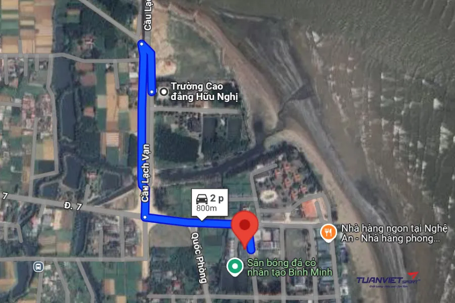 Ảnh vệ tinh Sân Pickleball Bình Minh