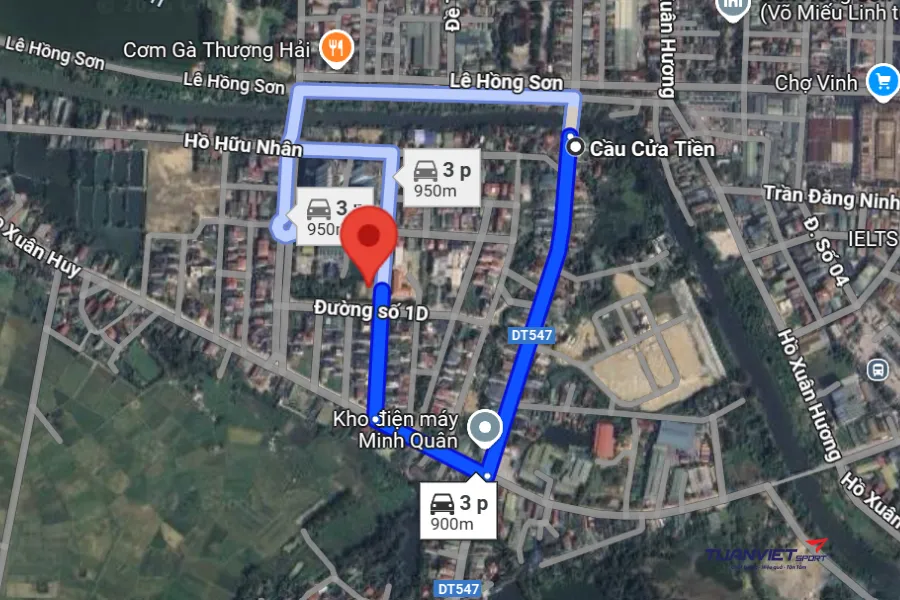 Ảnh vệ tinh Sân Pickleball Cửa Tiền Home