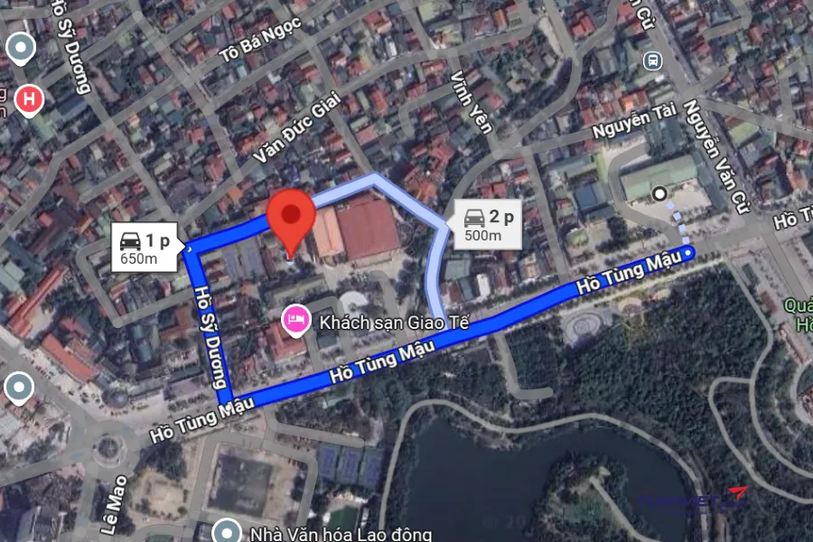 Ảnh vệ tinh Sân Pickleball Giao Tế