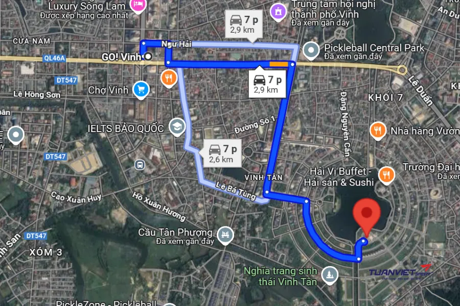 Ảnh vệ tinh Sân Pickleball Handico Club