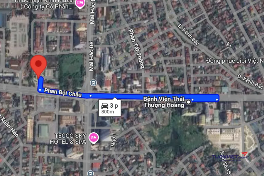 Ảnh vệ tinh Sân Pickleball HS Thành Phố Vinh Nghệ An