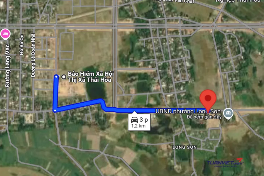 Ảnh vệ tinh Sân Pickleball Thái Hoà