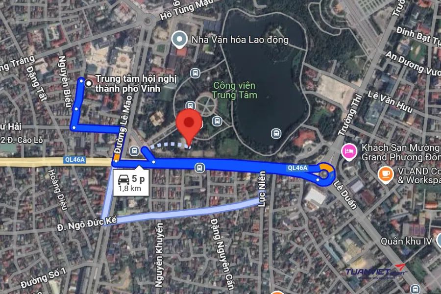 Ảnh vệ tinh Sân Pickleball Valley - TP. Vinh