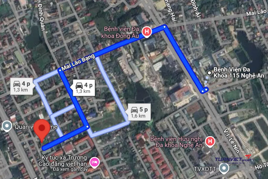 Ảnh vệ tinh Sân Pickleball Việt Hàn