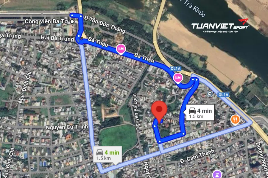 Ảnh vệ tinh Sân Pickleball Quảng Ngãi - Garden Pickleball Club - Sân pickleball tỉnh Quảng Ngãi