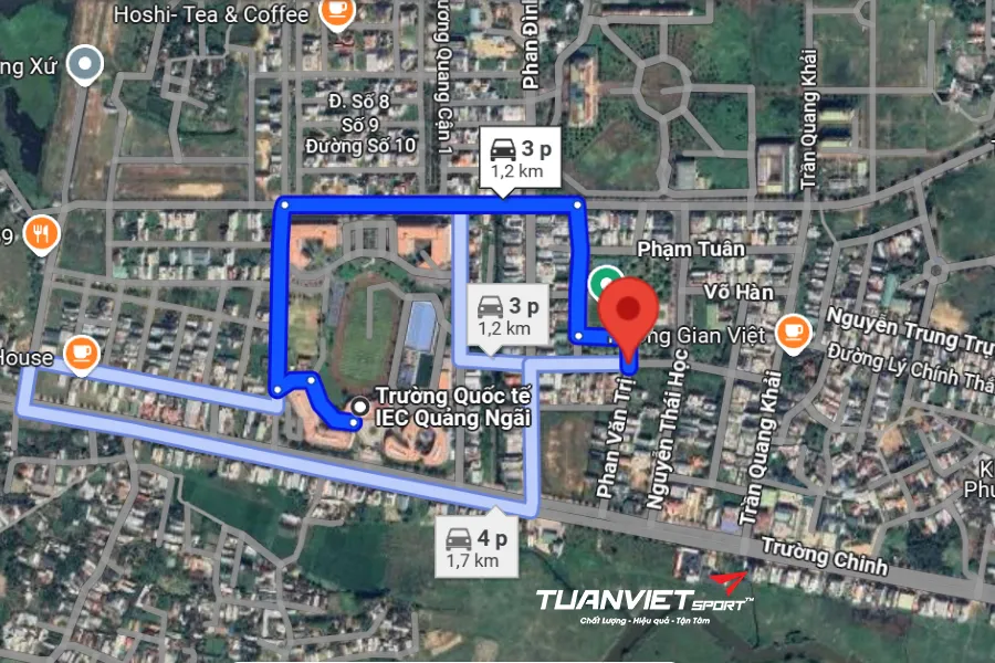 Ảnh vệ tinh Sân Pickleball Roy - TP. Quảng Ngãi - Sân pickleball tỉnh Quảng Ngãi
