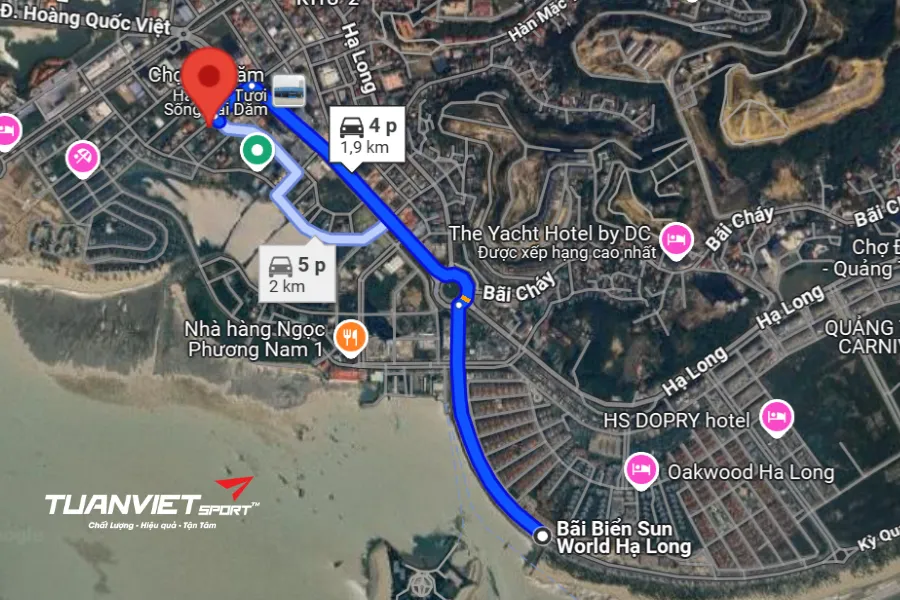 Ảnh vệ tinh Sân Pickleball Hiếu Đoài Court - Sân Pickleball tỉnh Quảng Ninh