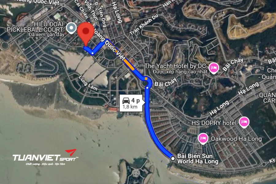 Ảnh vệ tinh Sân Pickleball JuPy - Sân Pickleball tỉnh Quảng Ninh