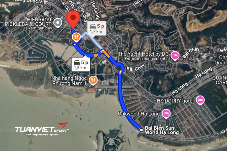 Ảnh vệ tinh Sân Pickleball Watson Hạ Long - Sân Pickleball tỉnh Quảng Ninh