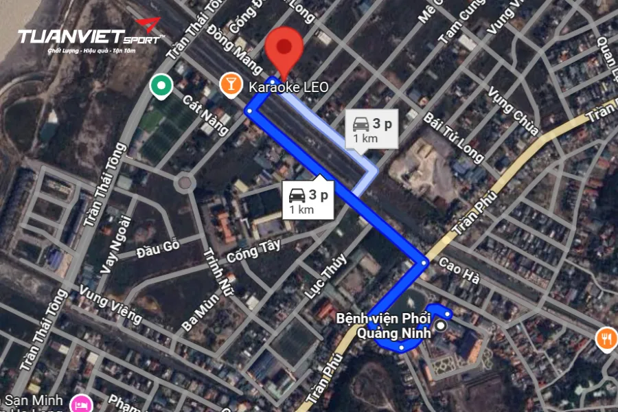 Ảnh vệ tinh Sân Pickleball Thống Nhất - Sân Pickleball tỉnh Quảng Ninh