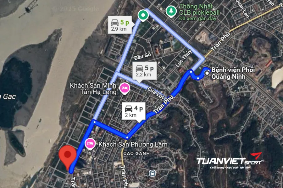 Ảnh vệ tinh Sân Pickleball Ruby - Sân Pickleball tỉnh Quảng Ninh