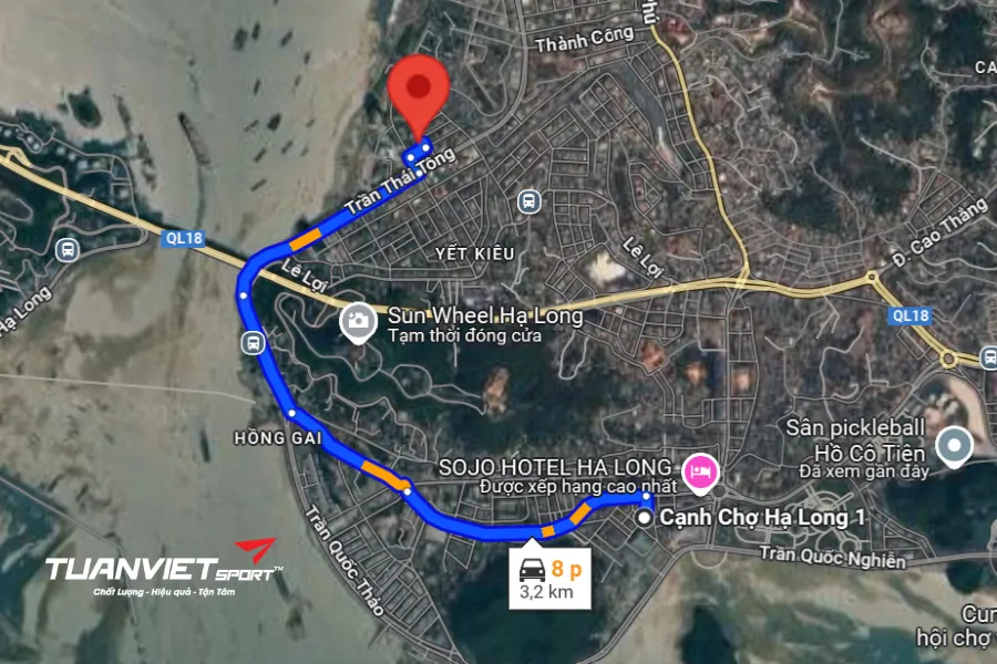 Ảnh vệ tinh Sân Pickleball S8 - Sân Pickleball tỉnh Quảng Ninh