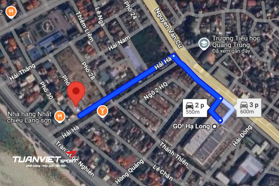 Ảnh vệ tinh Sân Pickleball Quang Ninh Hoops - Sân Pickleball tỉnh Quảng Ninh