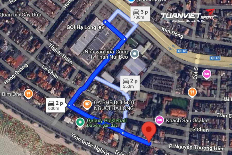 Ảnh vệ tinh Sân Pickleball Stars - Sân Pickleball tỉnh Quảng Ninh