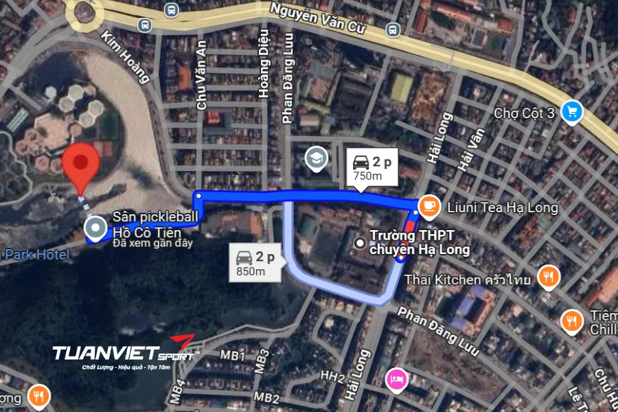 Ảnh vệ tinh Sân Pickleball Hồ Cô Tiên - Sân Pickleball tỉnh Quảng Ninh