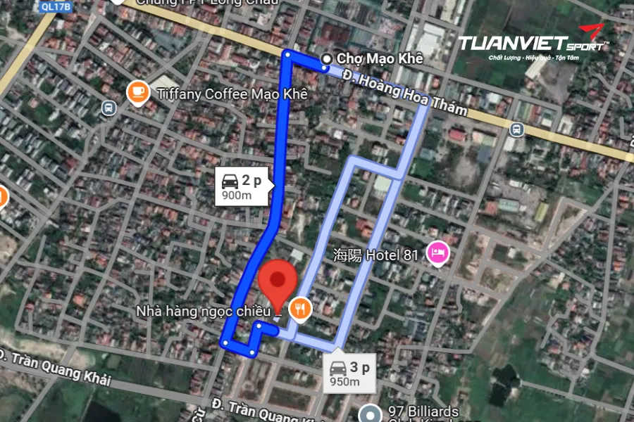 Ảnh vệ tinh Sân Pickleball Hoàng Phúc - Sân Pickleball tỉnh Quảng Ninh