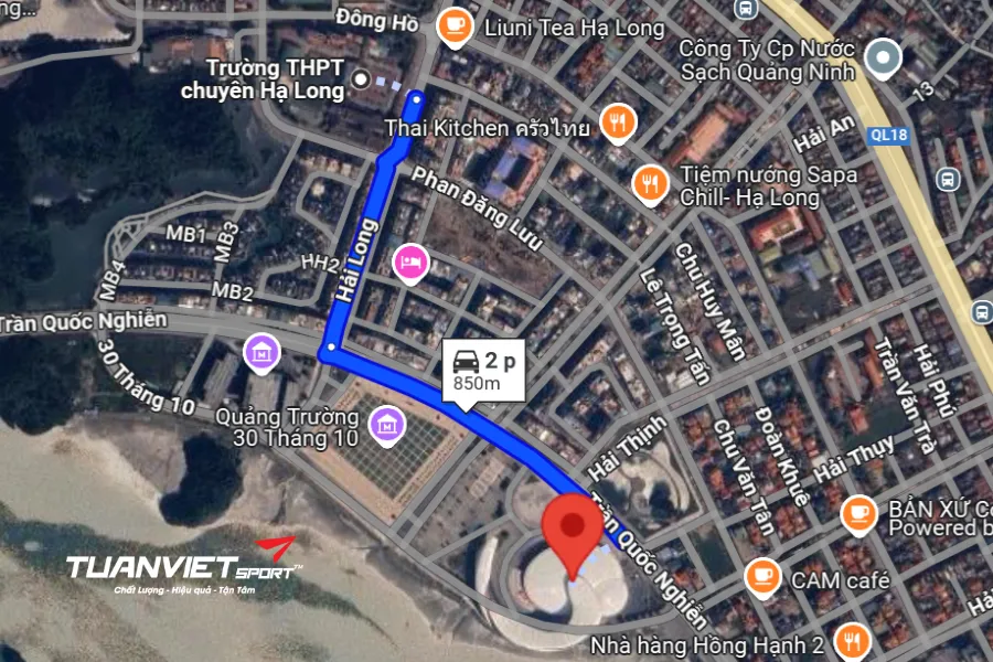 Ảnh vệ tinh Sân Pickleball Cung Quy hoạch, Hội chợ và Triển lãm  - Sân Pickleball tỉnh Quảng Ninh