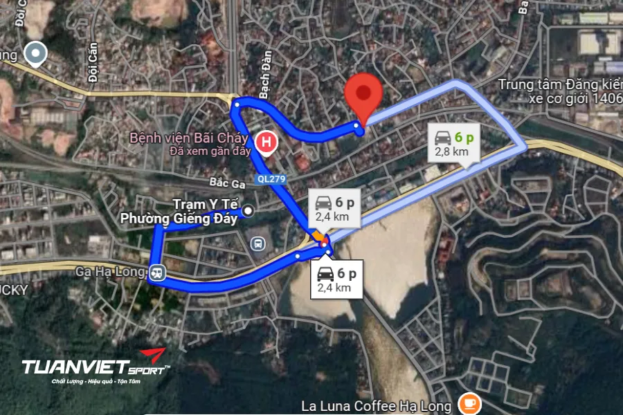 Ảnh vệ tinh Sân Pickleball PIZOFA Giếng Đáy - Sân Pickleball tỉnh Quảng Ninh