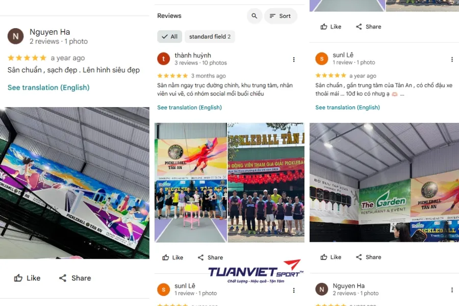 S&acirc;n Pickleball T&acirc;n An - S&acirc;n pickleball tỉnh Long An