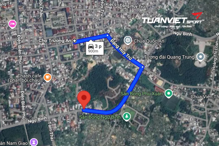 Ảnh vệ tinh sân pickleball Thành phố Huế - Bảo Nguyên Sport