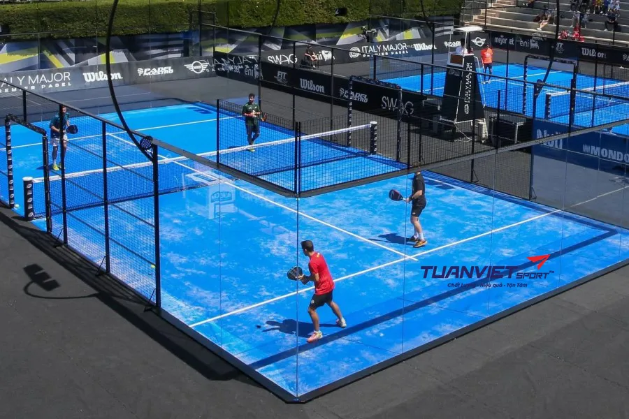 quy trình thi công sân padel