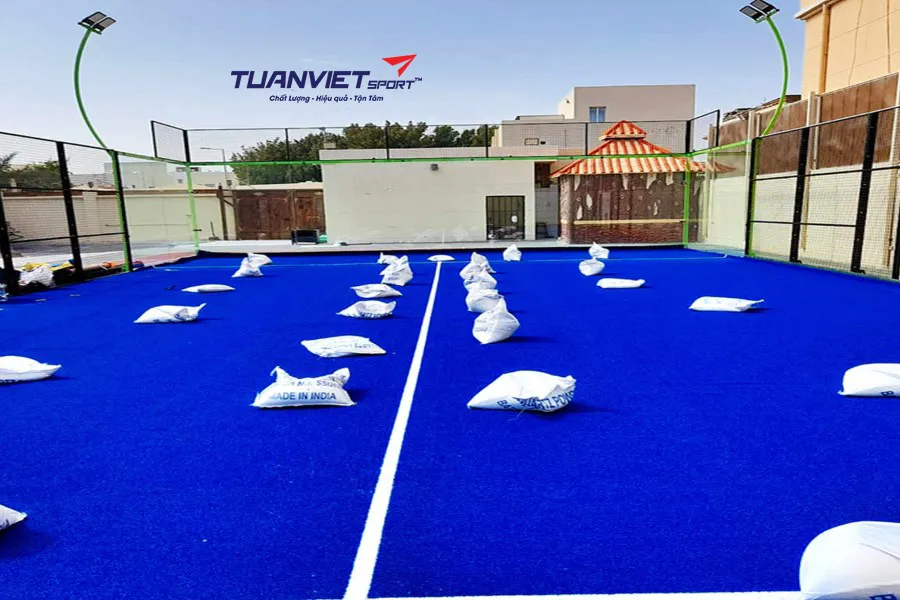 Thi công sân padel