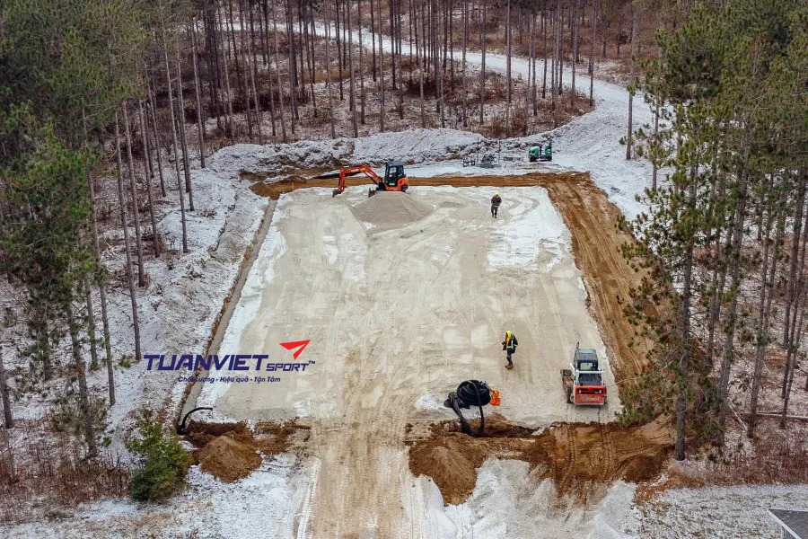 quy trình thi công sân padel chuyên nghiệp từ A-Z