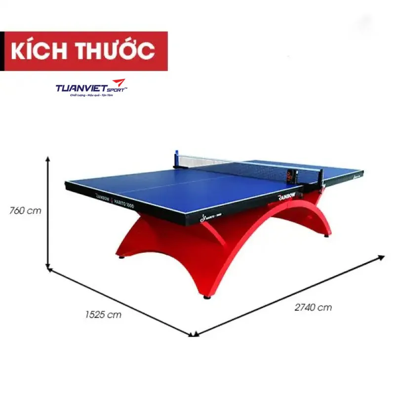 B&agrave;n b&oacute;ng b&agrave;n Rainbow - Harito 1000