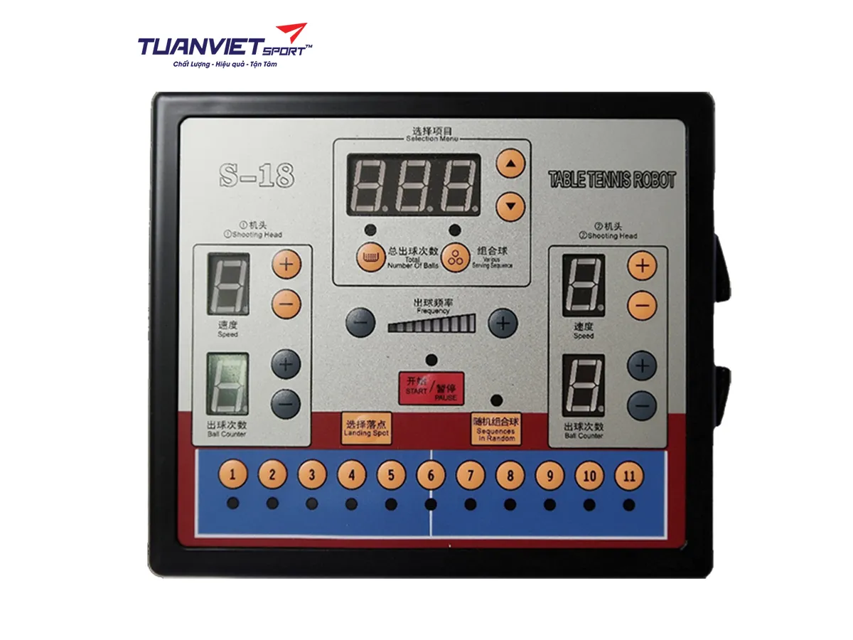 Máy bắn bóng bàn Y&T S18 (2 nòng)