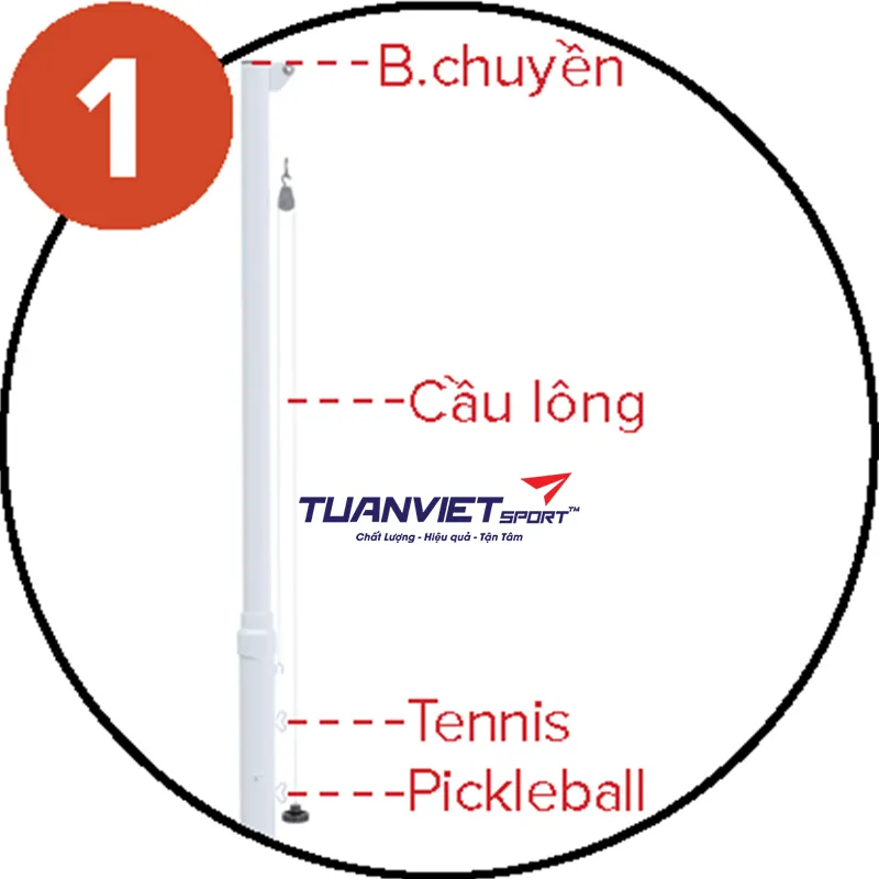 Trụ b&oacute;ng chuyền tập luyện Sodex Sport S30052