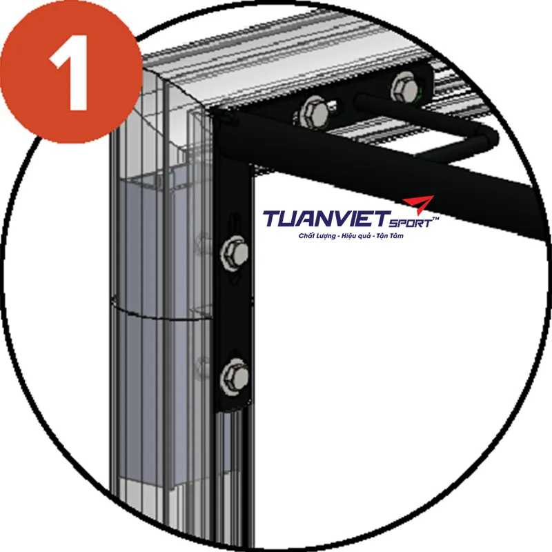 Khung thành bóng đá di động 11 người Sodex Sport S12281