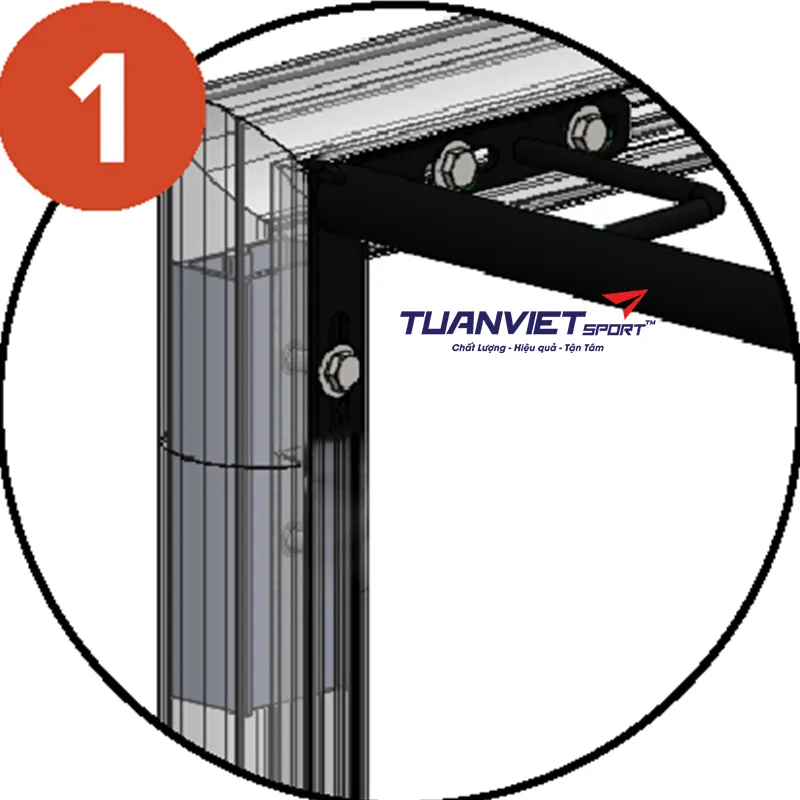 Khung thành bóng đá di động 11 người Sodex Sport S12288