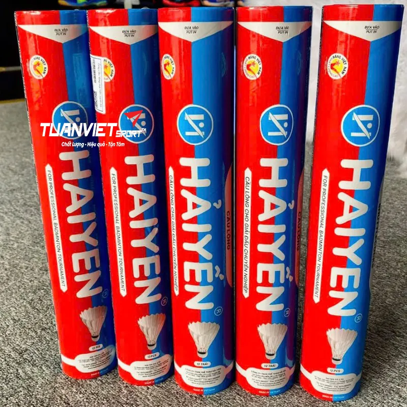 Quả cầu l&ocirc;ng Hải Yến xanh đỏ