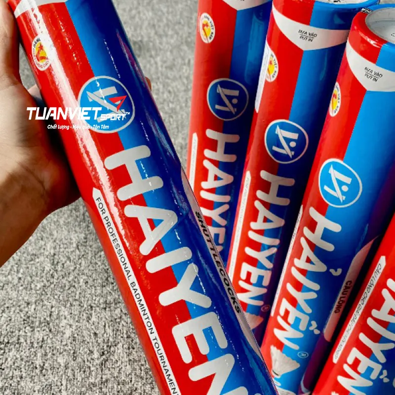 Quả cầu l&ocirc;ng Hải Yến xanh đỏ