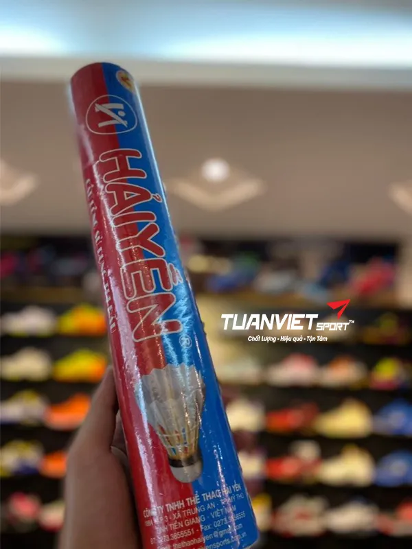 Quả cầu l&ocirc;ng Hải Yến xanh đỏ