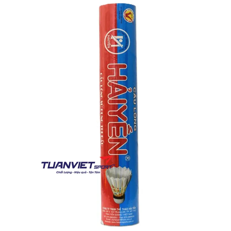 Quả cầu l&ocirc;ng Hải Yến xanh đỏ