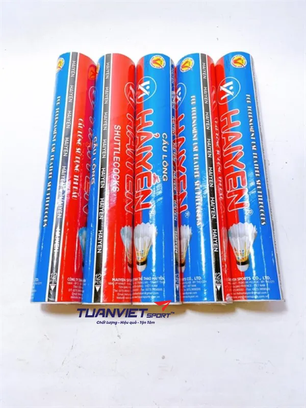 Quả cầu l&ocirc;ng Hải Yến xanh đỏ