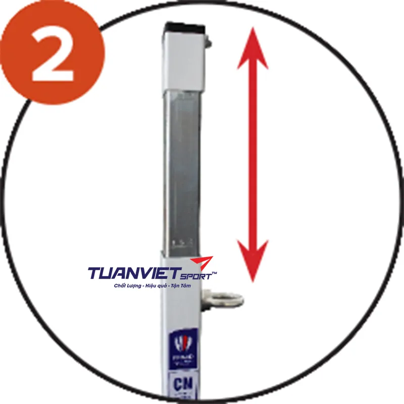 Trụ cầu l&ocirc;ng thi đấu ch&ocirc;n n&ograve;ng Sodex Sport S27220