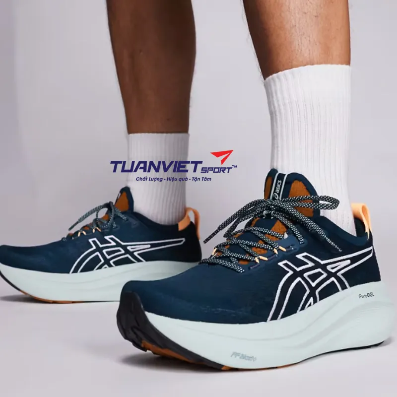 Giày Chạy Bộ Nam Asics Gel-Nimbus 27 TR 1011C136-300