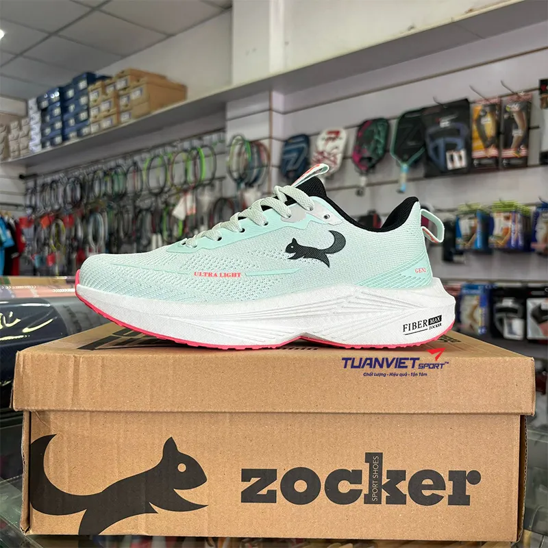Gi&agrave;y chạy bộ Zocker Ultra Light Gen 2 Xanh Ngọc