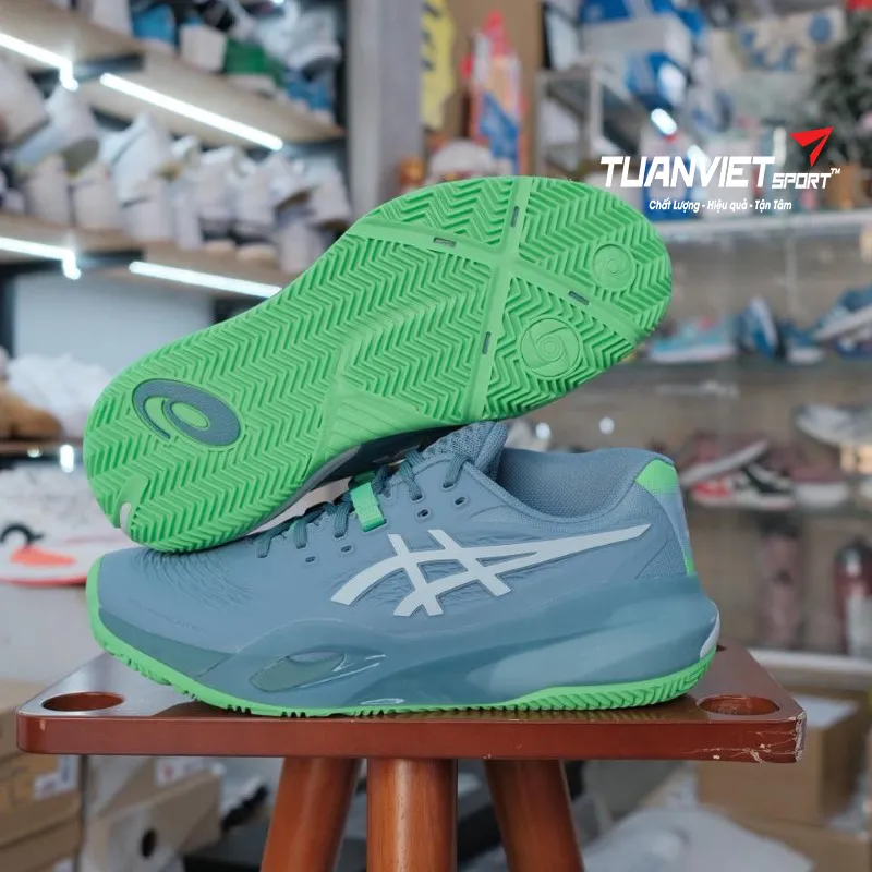 H&igrave;nh ảnh thực tế của Gi&agrave;y Tennis/Pickeball Nam Asics Gel-Resolution X Padel