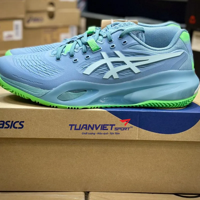 H&igrave;nh ảnh thực tế của Gi&agrave;y Tennis/Pickeball Nam Asics Gel-Resolution X Padel