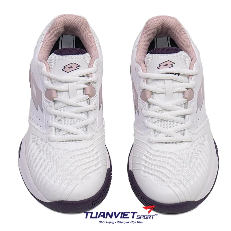 Gi&agrave;y Pickleball/Tennis Nữ Lotto Raptor 300 - Trắng Hồng
