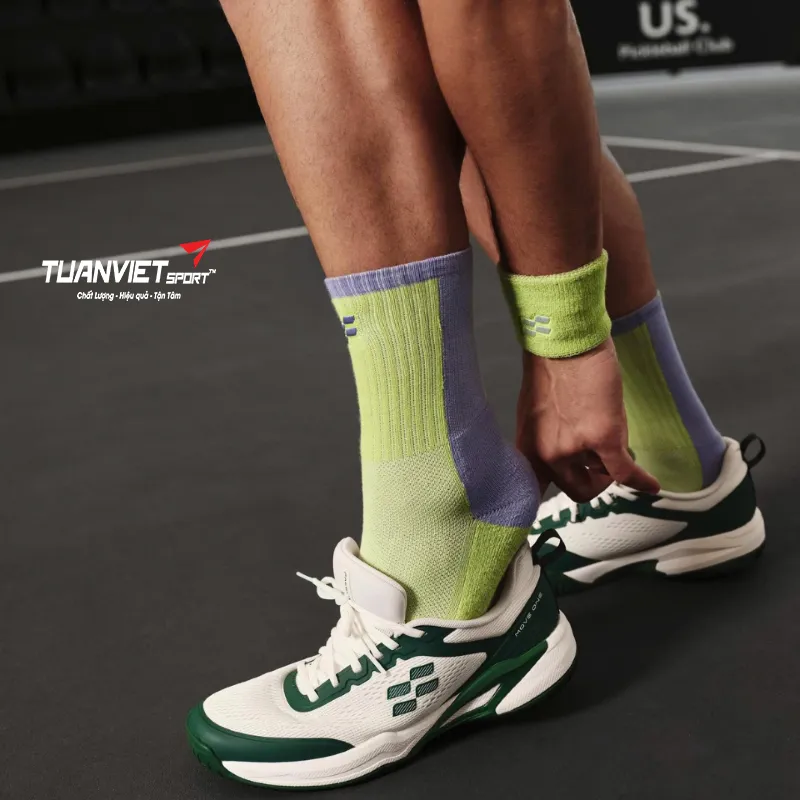 Gi&agrave;y Pickleball Facolos Move One M&agrave;u Xanh l&aacute;