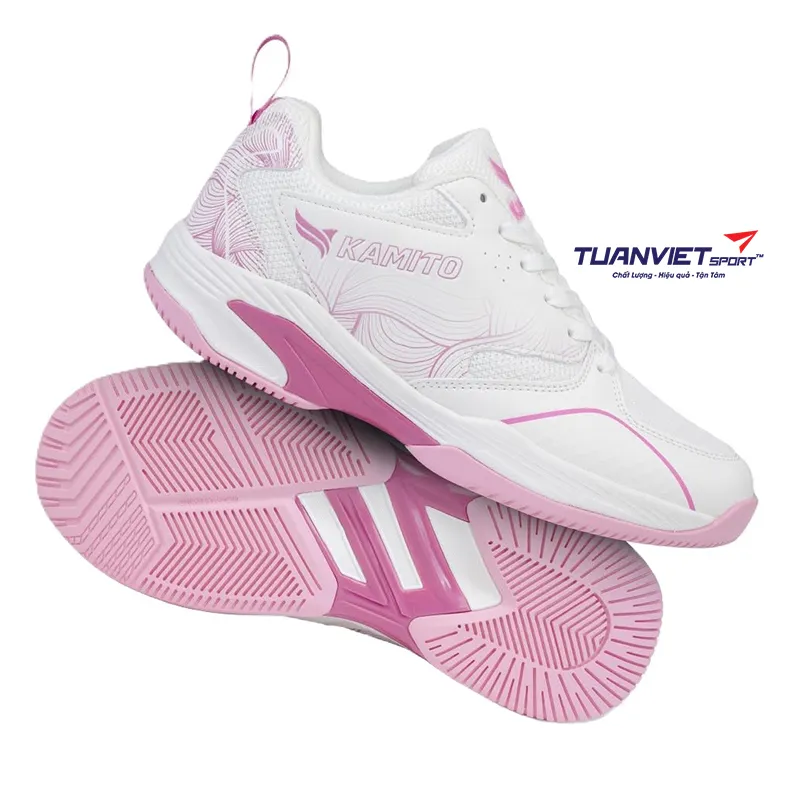 Gi&agrave;y Pickleball Kamito Brillant V2 Hồng