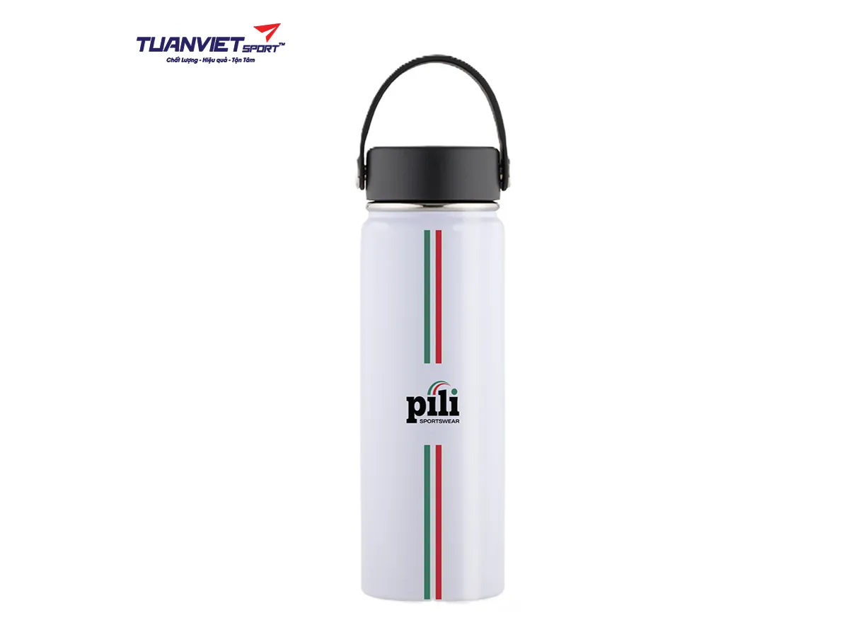 Bình Nước Inox Giữ Nhiệt PILI Màu Trắng Dung Tích 500ml