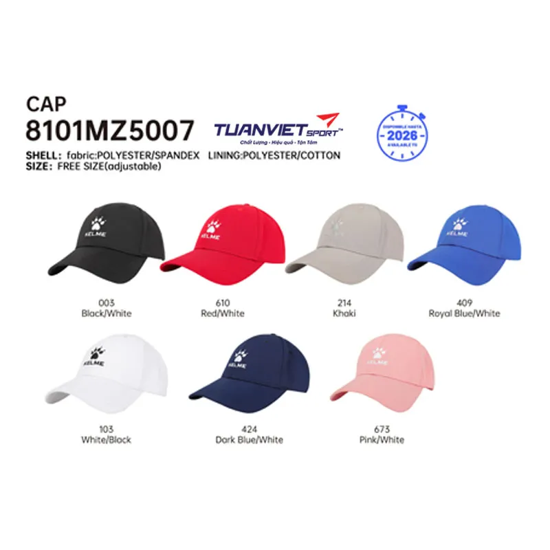 Mũ/N&oacute;n Thể Thao Lưỡi Trai Kelme 8101MZ5007