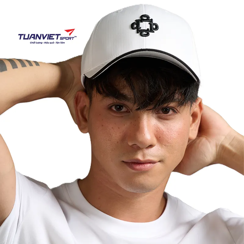 Mũ Lưỡi Trai Nửa Đầu Unisex PILI Phối Hoạ Tiết Th&ecirc;u Chữ P