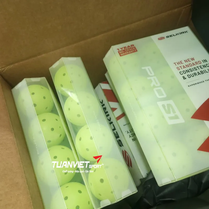 h&igrave;nh ảnh thực tế của B&oacute;ng Pickleball Selkirk Pro S1